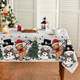 Mantel Horaldaily Navidad 60x84 pulgadas para fiestas, protección de mesa y estilo festivo.