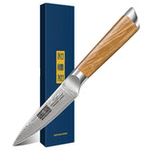 Cuchillo pelador HOSHANHO con damasco, patrón de ola para pelar frutas y verduras