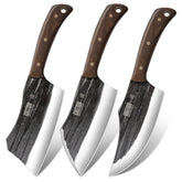 Set HOSHANHO de cuchillos para carne y huesos, ideal para asados y cocina diaria.