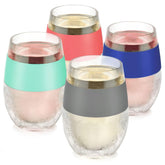 Host Wine Freeze: copas coloridas set4, enfriamiento rápido para vinos