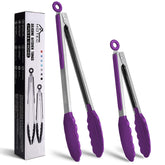 HOTEC pinzas de cocina en acero inoxidable 9 pulgadas para voltear con precisión