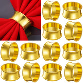 Hotop anillos para servilleta con cuentas doradas, elegancia instantánea en la mesa.