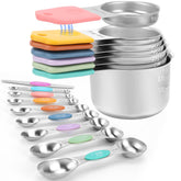 HOUJIP tazas de medición magnéticas 304 apilables para ahorro de espacio