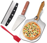 HOUSEASSIST pala para pizza de aluminio 12x14 lista para hornear y deslizamiento suave