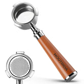 Portafiltro HOUTRIDA sin fondo de 51 mm con tres orejas para ver la extracción.