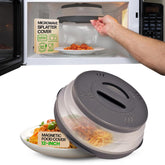 HOVER COVER cubre el microondas con imanes para almacenamiento superior.