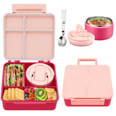 Lonchera Howeemo para niños con 4 compartimentos para comidas equilibradas
