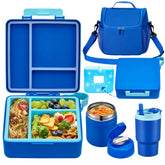 Howeemo lunchbox bento azul para almuerzos escolares