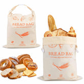 HOYEEFOU bolsas de pan de lino con cera de abejas para conservar frescura.