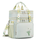 HSHRICH bolsa de almuerzo aislada con dos compartimentos para comida fresca