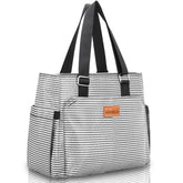 HSHRICH bolsa de almuerzo rayas, gran capacidad para el día laboral.