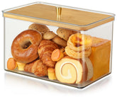 Hudgan panera de cocina con cristal transparente para ver pan fresco.