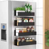 HuggieGems organizador magnético para especias en refrigerador, acceso rápido.