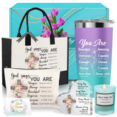 HULASO bolsa canvas cristiana, ideal para llevar libros y portátil.