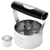 Cortador de donas HULISEN 3,5 pulgadas con mango suave para un corte cómodo.