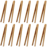 Hulless tenazas de bambú de 7 pulgadas para servir aperitivos con control y precisión.