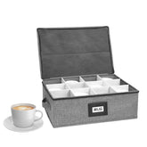 HURZMORO caja para tazas 12 compartimentos: organización rápida para tu vajilla