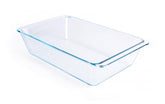 Bandeja de horno HUSANMP de vidrio transparente, perfecta para monitorear la cocción.
