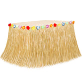 Falda de mesa Huskein de hierba natural 108 x 29,5 pulgadas, ideal para decoración al aire libre.