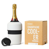Huski Champagne Chiller muestra su doble pared para mayor aislamiento.