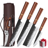 Huusk: set de cuchillos japoneses con cubiertas, ideal regalo para cocineros.