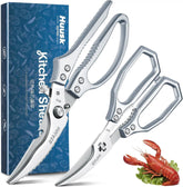 Tijeras de cocina Huusk con acero SK5 para cortar pollo con gran rendimiento.