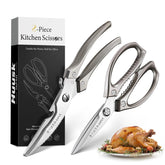 Tijeras Huusk para pollo con corte firme y rápido en la cocina.