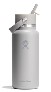 La Hydro Flask con boca ancha y pajilla flex facilita beber con una sola mano.