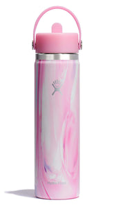 Hydro Flask 24 oz con boca amplia y tapa flex para beber con una mano.