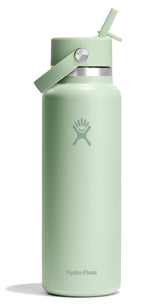 Hydro Flask botellas de agua 40oz verde Aloe para hidratación prolongada.