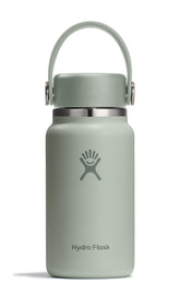 Hydro Flask Micro frontal en Agave Green mostrando diseño portátil y color