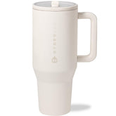 HydroJug Traveler con asa ergonómica para llevarla cómodamente.