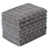 HYER KITCHEN, toallas de microfibra, diseño lattice gris, gran absorción para derrames en la cocina