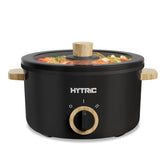Olla Hytric eléctrica portátil 2,5 L, vista frontal, ideal para espacios pequeños.