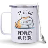 Taza Hyturtle aislada 12 onzas con tapa deslizante para viaje sin derrames.