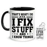 Taza de café Hyturtle 11 oz con impresión a doble cara, ideal para papá.