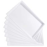 I00000 bandeja plástica blanca rectangular 15x10 para servir comidas en fiestas