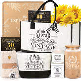 iAOVUEBY bolsa tote de canvas para 50 aniversario, práctica y elegante.