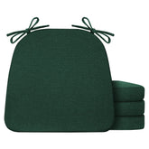 IASEAHK cojines para silla comedor en verde oscuro, vista frontal, confort para comidas largas.