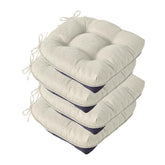 IASEAHK cojines para sillas de comedor en beige, conjunto de 4 para confort diario.