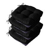 IASEAHK cojines para silla de comedor, pack4 negro, cómodo y estable