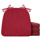 Cojines IASEAHK para sillas de comedor rojos, confort duradero durante comidas.