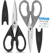 iBayam tijeras de cocina 8.5 pulgadas, juego de dos, versátiles para casa