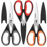 Tijeras de cocina iBayam 3-pack de 8,5 pulgadas para múltiples tareas en casa.