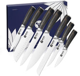 IBEIKE cuchillo chef 8 pulgadas, filo preciso para cortes uniformes en la cocina.