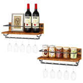 IBUYKE estante-vino-pared-dos-unidades para organización de botellas.
