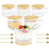 Icesip tazas vintage con relieve de clavos, agarre cómodo para café diario.