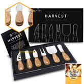 ICOSA Living Harvest: juego de 6 cuchillos de queso para tablas elegantes