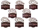 IcyPeak etiquetas-decanter-cobre-set-8: identifica bebidas con estilo.
