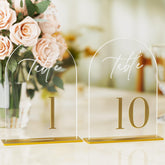 iFaveorr arcos números de mesa para boda guían invitados con estilo
